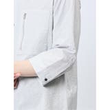 サッカープリント バンドカラー7分袖シャツ | TAKA-Q MEN | 詳細画像19