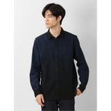 ジャガードグラデーション レギュラーカラー長袖シャツ | TAKA-Q MEN | 詳細画像1 