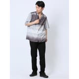 グラデーション オープンカラー半袖シャツ | TAKA-Q MEN | 詳細画像5 