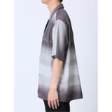 グラデーション オープンカラー半袖シャツ | TAKA-Q MEN | 詳細画像7 