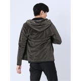 ヘリンボンベロア フルジップシャツアウター(セットアップ可能) | TAKA-Q MEN | 詳細画像3 