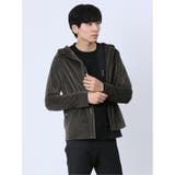 33ベージュ | ヘリンボンベロア フルジップシャツアウター(セットアップ可能) | TAKA-Q MEN