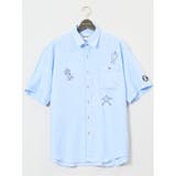 70青 | 【大きいサイズ】シナコバ/SINA COVA 麻 レギュラーカラー半袖シャツ | TAKA-Q MEN