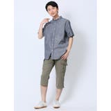 綿シャンブレー ボタンダウン半袖シャツ | TAKA-Q MEN | 詳細画像36 