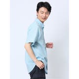 綿シャンブレー ボタンダウン半袖シャツ | TAKA-Q MEN | 詳細画像4 