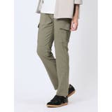 54カーキ | クロスストレッチ+クール カーゴパンツ | TAKA-Q MEN