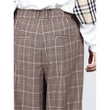 チェック柄 ワイドテーパードパンツ | TAKA-Q MEN | 詳細画像5