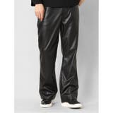 ストレッチ エコレザー フレアパンツ | TAKA-Q MEN | 詳細画像1 