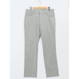 03ライトグレー | クロスストレッチ スリムパンツ ツイル&ウェーブソラーロ | TAKA-Q MEN