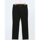 05黒 | クロスストレッチ スリムパンツ ツイル&ウェーブソラーロ | TAKA-Q MEN