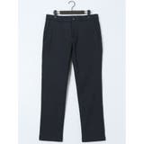 75紺 | クロスストレッチ+ウォーム トラウザーパンツ カルゼ | TAKA-Q MEN