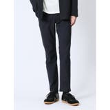 75紺 | クロスストレッチ スリムパンツ ヘリンボン | TAKA-Q MEN
