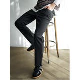 05黒 | クロスストレッチ スリムパンツ | TAKA-Q MEN