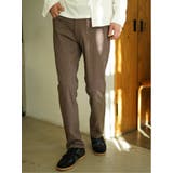 35こげ茶 | クロスストレッチ スリムパンツ | TAKA-Q MEN