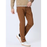 クロスストレッチ+ウォーム スリムパンツ こげ茶 | TAKA-Q MEN | 詳細画像1