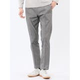 06グレー | クロスストレッチ トラウザーパンツ ヘリンボン | TAKA-Q MEN