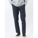 75紺 | クロスストレッチ トラウザーパンツ ヘリンボン | TAKA-Q MEN