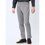 03ライトグレー | クロスストレッチ+ウォーム スリムパンツ フラノ | TAKA-Q MEN