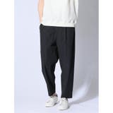 05黒 | circle motion NPU ワイドパンツ(セットアップ可能) | TAKA-Q MEN