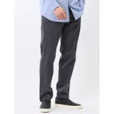 06グレー | ストレッチ 綿混 サテン トラウザー パンツ | TAKA-Q MEN