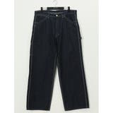 75紺 | 【大きいサイズ】リー/LEE ダンガリーズ ワイド ペインターパンツ | TAKA-Q MEN