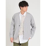 06グレー | レーヨンナイロン 1ボタンカーディガン | TAKA-Q MEN
