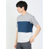 三段切替 クルーネック半袖Tシャツ | TAKA-Q MEN | 詳細画像21 