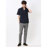 リンクスジャガード イタリアンカラー半袖ポロシャツ | TAKA-Q MEN | 詳細画像29