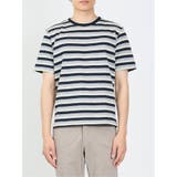ミックスボーダー クルーネック半袖Tシャツ | TAKA-Q MEN | 詳細画像5 