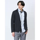 75紺 | レーヨン混ストレッチ 2ボタン テーラードジャケット | TAKA-Q MEN