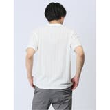 タックストライプ フェイクVネック半袖Tシャツ | TAKA-Q MEN | 詳細画像12 