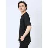 タックストライプ フェイクVネック半袖Tシャツ | TAKA-Q MEN | 詳細画像19 