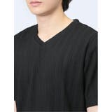 タックストライプ フェイクVネック半袖Tシャツ | TAKA-Q MEN | 詳細画像25 
