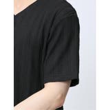 タックストライプ フェイクVネック半袖Tシャツ | TAKA-Q MEN | 詳細画像26 
