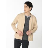 33ベージュ | フロントZIP カーディガン | TAKA-Q MEN