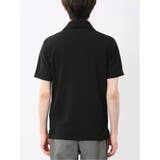 ふくれジャガード スキッパー半袖ポロシャツ | TAKA-Q MEN | 詳細画像20 