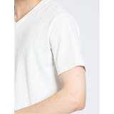 ケーブル切替 Vネック半袖Tシャツ | TAKA-Q MEN | 詳細画像19