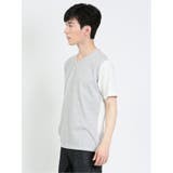 ケーブル切替 Vネック半袖Tシャツ | TAKA-Q MEN | 詳細画像21