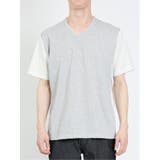 ケーブル切替 Vネック半袖Tシャツ | TAKA-Q MEN | 詳細画像24
