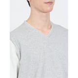 ケーブル切替 Vネック半袖Tシャツ | TAKA-Q MEN | 詳細画像27
