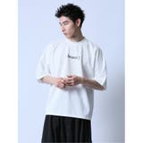 01白 | アーチロゴ クルーネック半袖Tシャツ | TAKA-Q MEN