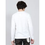 デザイン刺繍ロゴ Vネック長袖Tシャツ | TAKA-Q MEN | 詳細画像3