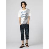 切替カレッジ クルーネック半袖ルーズTシャツ | TAKA-Q MEN | 詳細画像25 