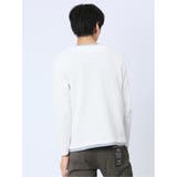 メランジ フェイクキーネック 長袖ニットソー | TAKA-Q MEN | 詳細画像3 