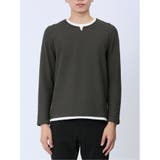 メランジ フェイクキーネック 長袖ニットソー | TAKA-Q MEN | 詳細画像32 