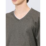 マイクロヘリンボンジャガード Vネック長袖Tシャツ | TAKA-Q MEN | 詳細画像19