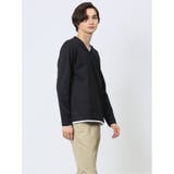 マイクロヘリンボンジャガード Vネック長袖Tシャツ | TAKA-Q MEN | 詳細画像24