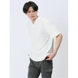 ふくれカルゼ Vネック半袖Ｔシャツ | TAKA-Q MEN | 詳細画像2 