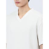 ふくれカルゼ Vネック半袖Ｔシャツ | TAKA-Q MEN | 詳細画像8 