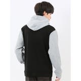 ふくれジャガード 切替 長袖プルパーカー | TAKA-Q MEN | 詳細画像13 